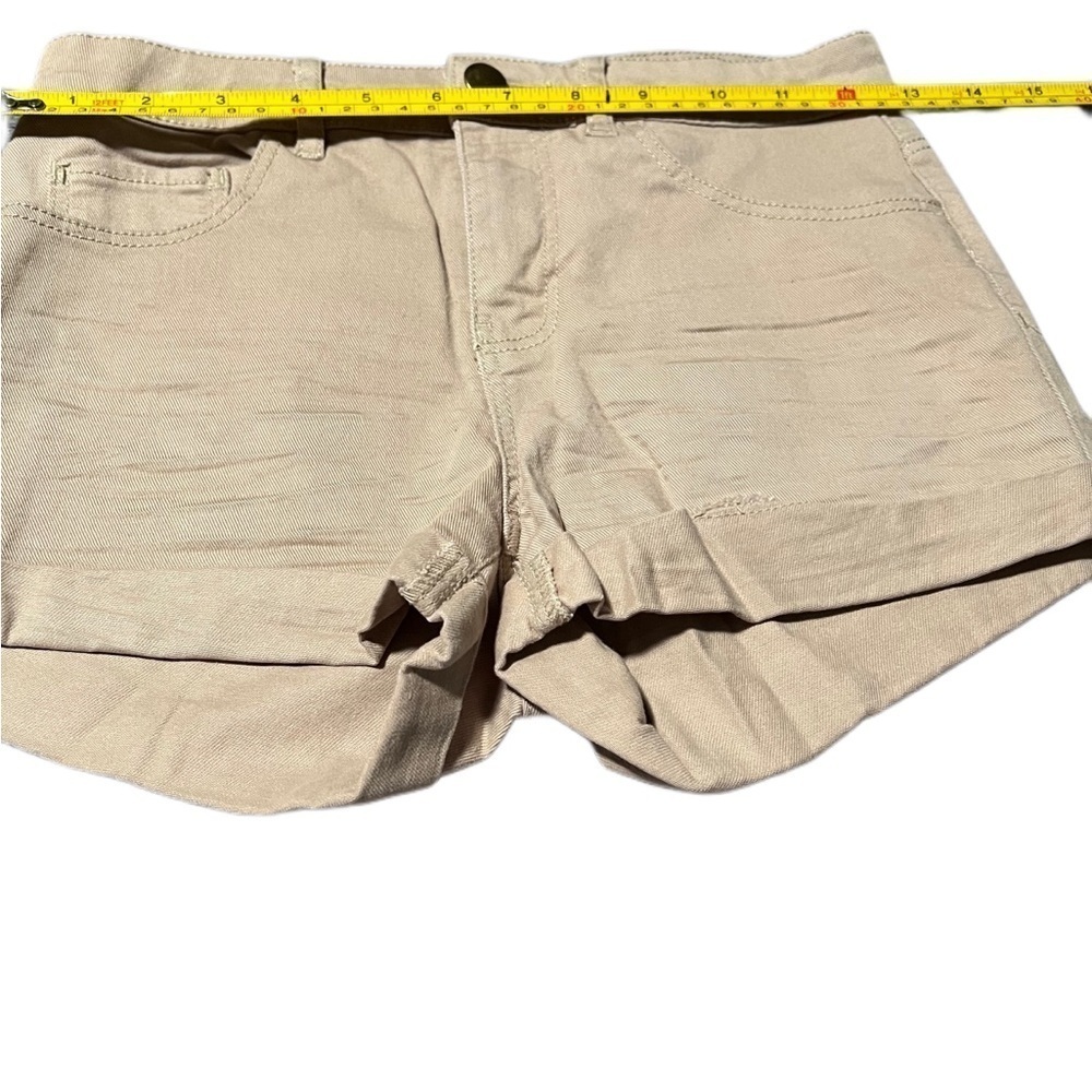 H&M Tan Cuffed Denim Shorts NWOT Size 2 - Picture 4 of 7